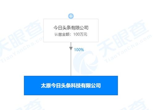 今日頭條太原新公司成立，注冊資本100萬元進(jìn)軍信息技術(shù)咨詢服務(wù)