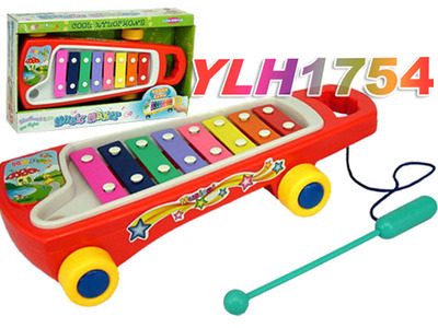 仿真樂器與拖車敲琴 YLH1754兒童益智科教玩具的寓教于樂體驗(yàn)
